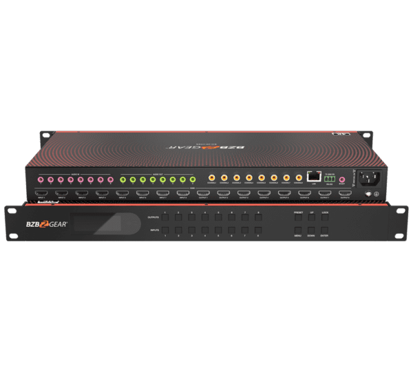 8x8 4K UHD Seamless HDMI Matrix Switcher/Video Wall Processor/MultiViewer with Scaler/IR/Audio/IP and RS-232