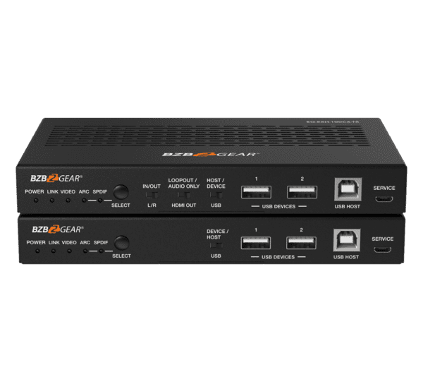 4K UHD HDMI/HDBaseT 3.0 Extender with IR/eARC/ARC/PoC/RS-232/Ethernet/USB 2.0 and Audio Embedding/De-embedding up to 330ft