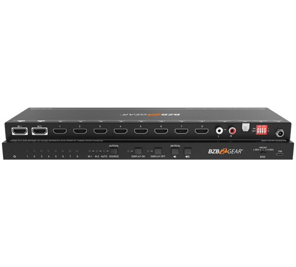 2x8 4K UHD HDMI Splitter/Distribution Amplifier with CEC Support