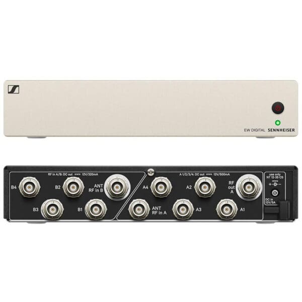 Active antenna splitter  with DC power  distribution for