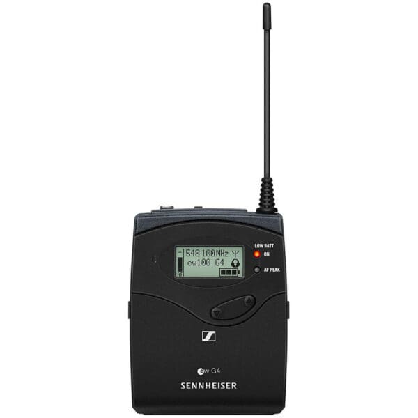 Bodypack transmitter with 1 8IN audio input  socke