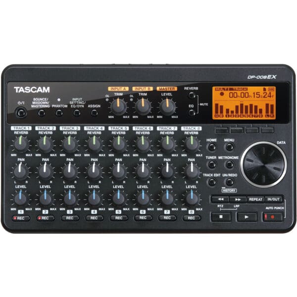 Digital 8-Track Recorder, Built-In Stereo Condenser Microphone