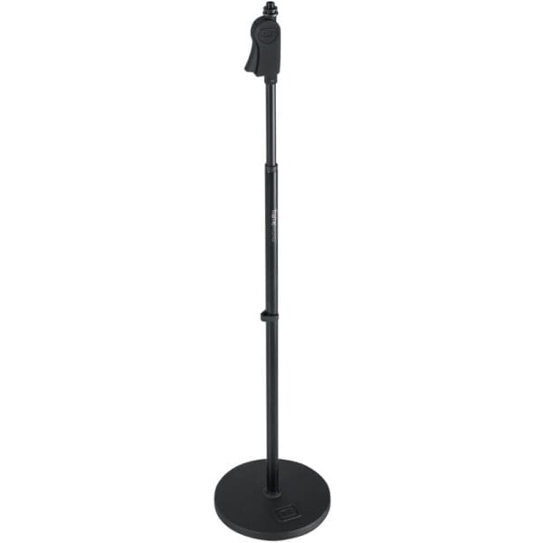 Frameworks Roundbase Mic Stand with Deluxe One-Handed Clutch and 10"