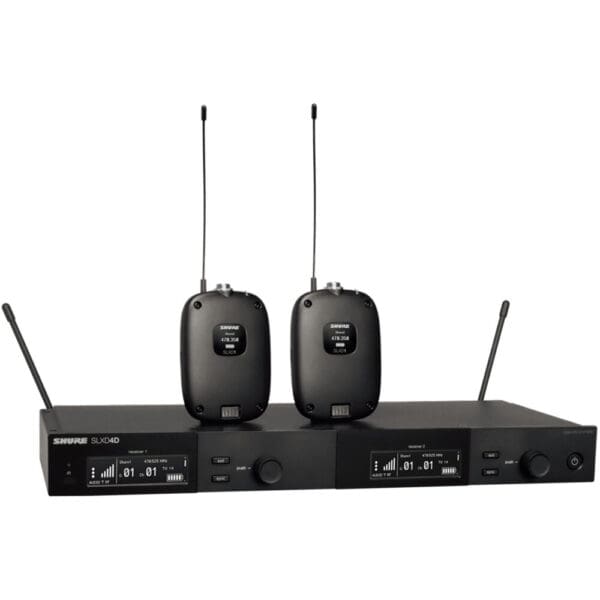 Dual Combo System with 2 SLXD1 Bodypacks and  SLXD4D