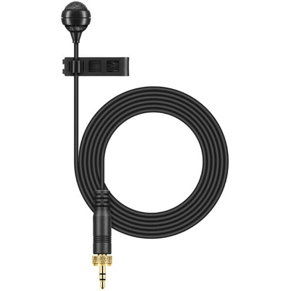 Cardioid electret condenser lavalier with clip and windscreen