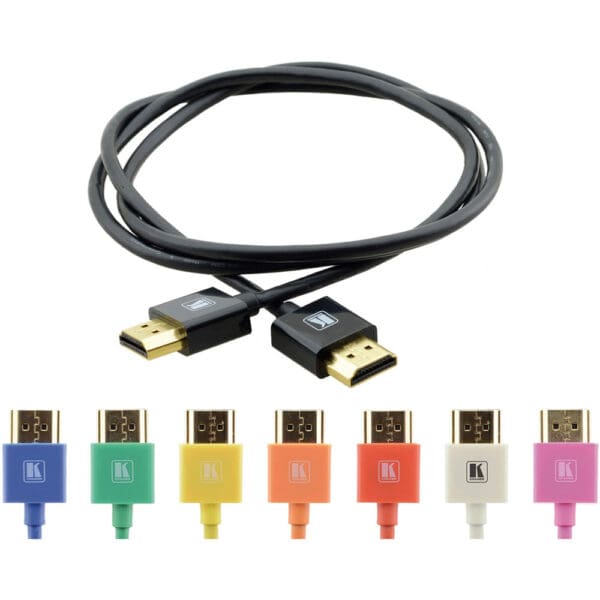 Ultra-Slim High-Speed Flexible HDMI (M) to HDMI (M) Cable with Etherne