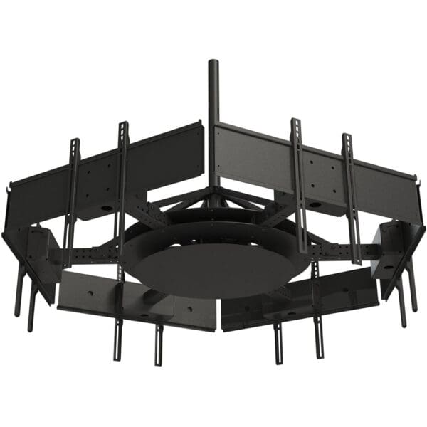 Hex Mount - Holds six displays to form a circle, with telescoping arms