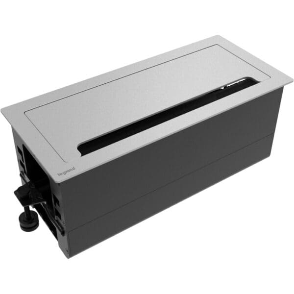 WIREMOLD Empty Access Table Box, Aluminum