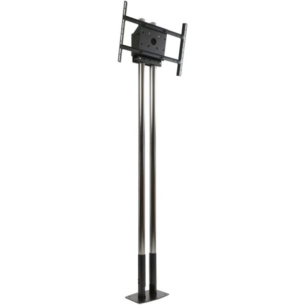 Dual Pole Free Standing Mount For 46" to 90" TV's w/Chrome Poles