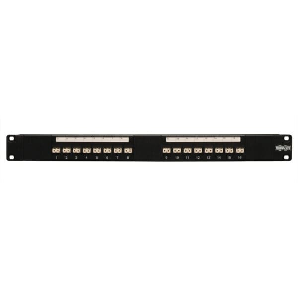 16-Port Fiber Patch Panel 62.5/125 or 50/125 LC/LC 1URM