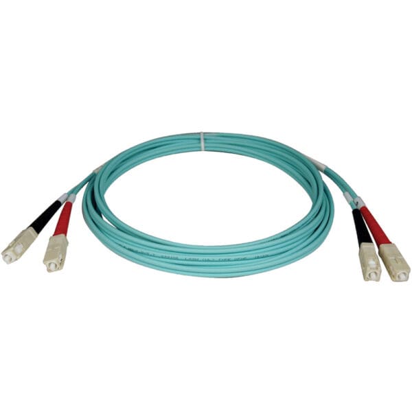 15M 10Gb MMF Fiber 50/125 OM3 LSZH Patch Cable SC/SC Aqua 50ft