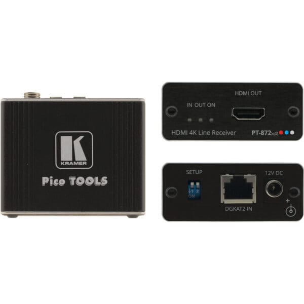 4K HDR HDMI Compact PoC Receiver over Long-Reach DGKat 2.0