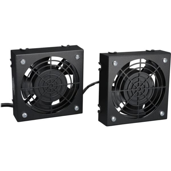 Wallmount Rack Enclosure Cooling Roof Fan Kit 120V 5-15P