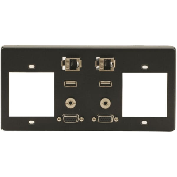 2 Single Power Sockets Slot, 3 Insert Slots (Includes 2 Blank & 1 Cabl