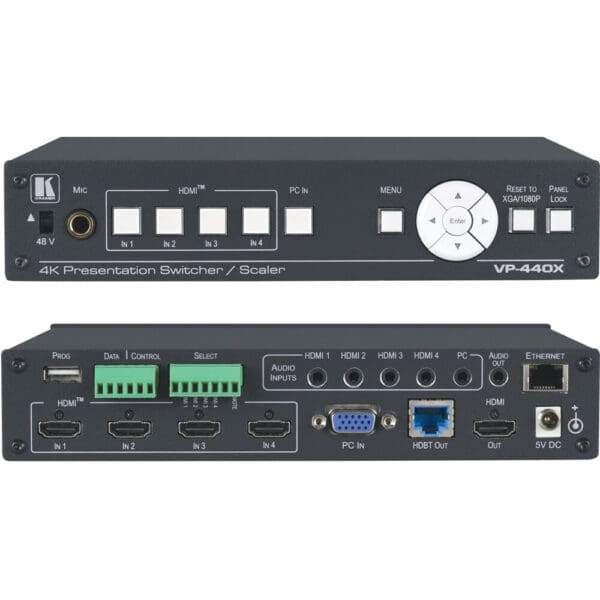 18G 4K HDMI+USB-C switcher / scaler with 60w USB charging