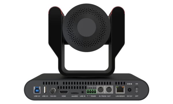 25X 4K UHD Auto Tracking HDMI 2.0/12G-SDI/USB 2.0/USB 3.0/NDI|HX Live Streaming PTZ Camera with Tally Lights (Black) - Image 4