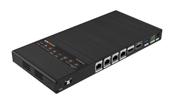 1x4 4K UHD HDMI Splitter/Distribution Amplifier Kit with 4 Receivers and IR/RS-232/Audio De-embedding up to 230ft over Category Cable - Image 3