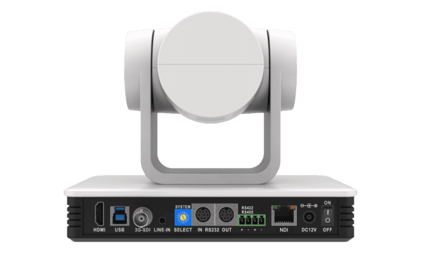 Universal 1080P FHD PTZ 20X NDI/HDMI/SDI/USB 3.0/RS-232/485 Live Streaming Camera (White) - Image 5
