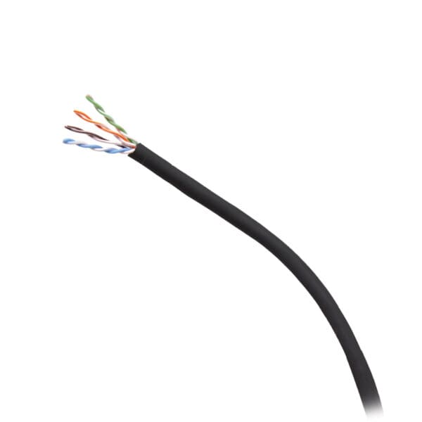 1000ft (304.8m) TAA-Compliant Cat6 Bulk Unshielded (UTP) Ethernet Network Cable with Solid Conductors-Plenum CMP-Rated - Black