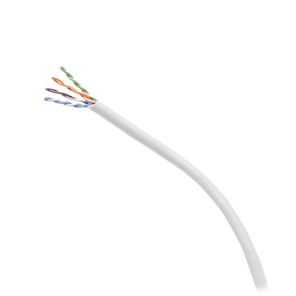 1000ft (304.8m) TAA-Compliant Cat6 Bulk Unshielded (UTP) Ethernet Network Cable with Solid Conductors-Plenum CMP-Rated - White