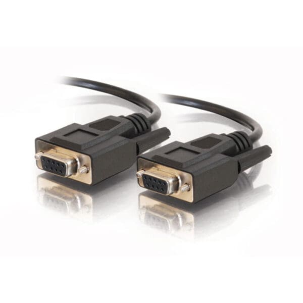 15ft DB9 F/F Serial RS232 Cable - Black