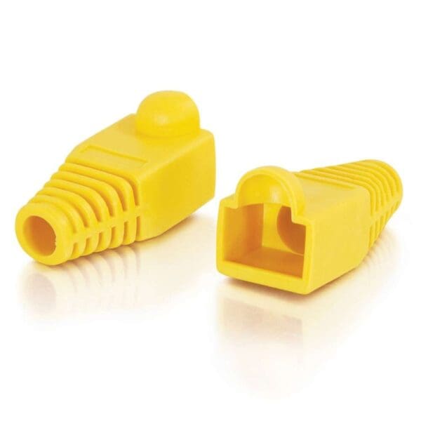 RJ45 Snagless Boot Cover (6.0mm OD) Multipack - 50 Pack- Yellow