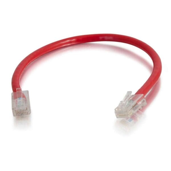 6 Inch Cat6 Non-Booted Unshielded UTP Ethernet Network Patch Cable - Red