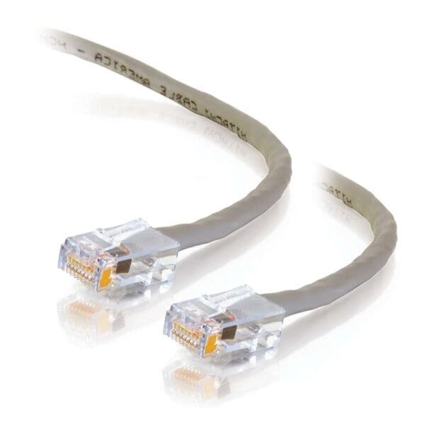 1 ft Cat6 Non-Booted UTP Unshielded Ethernet Network Patch Cable - Gray