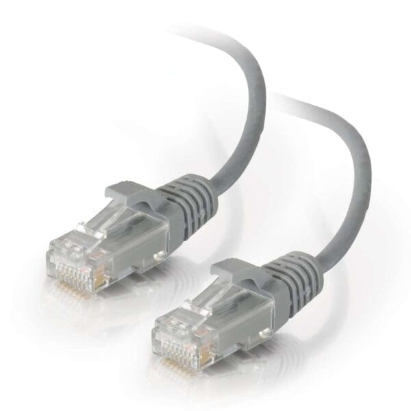 10ft Cat5e Snagless Unshielded UTP Slim Ethernet Network Patch Cable - Gray - LIMITED AVAILABLITY
