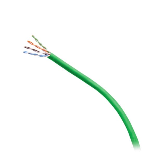 1000ft (304.8m) TAA-Compliant Cat6 Bulk Unshielded (UTP) Ethernet Network Cable with Solid Conductors-Plenum CMP-Rated - Green