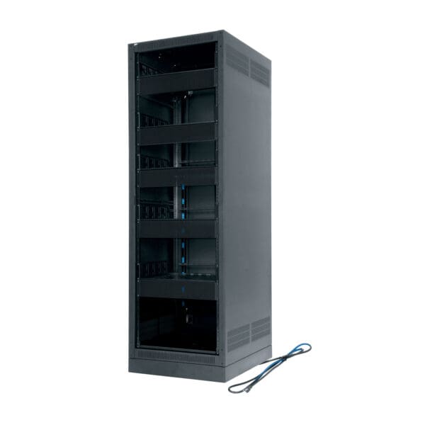 21 RU ERK Series Rack, 25 Inches Deep, Configured