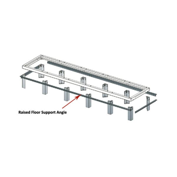 Support Angles, 5 Bay, 26-31 Inch Deep Racks