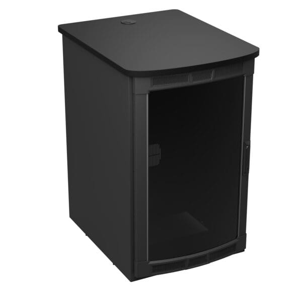 BGR-25SA32MDK-A5 Rolling Presentation Rack with Black Top