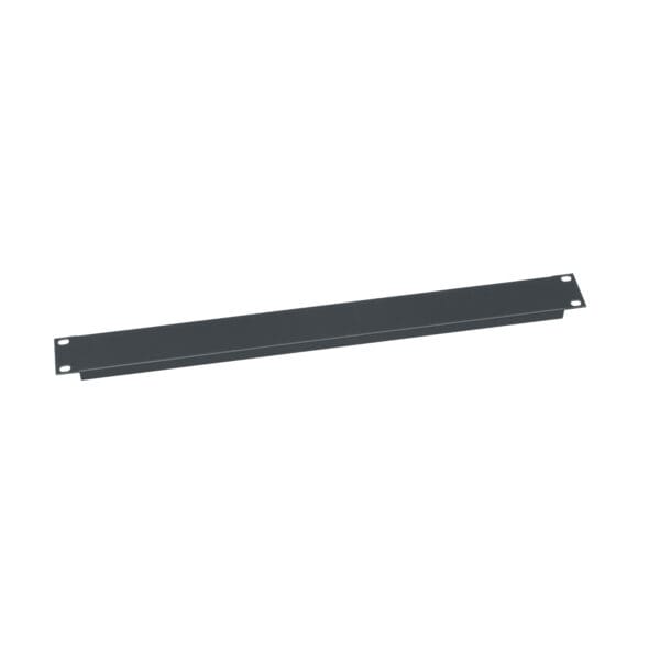 1 RU Flanged Blank Rack Panel, Steel - 12 Piece Contractor Pack