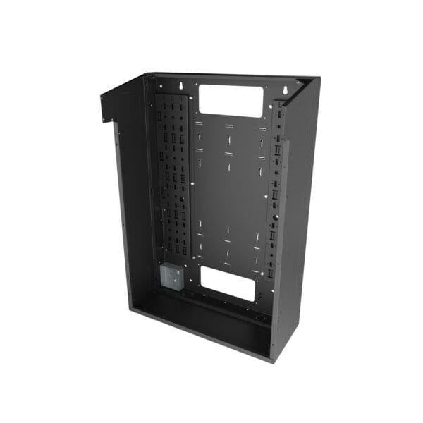VWM Series Back Pan for Split Door, 36" High x 16" Deep - Black