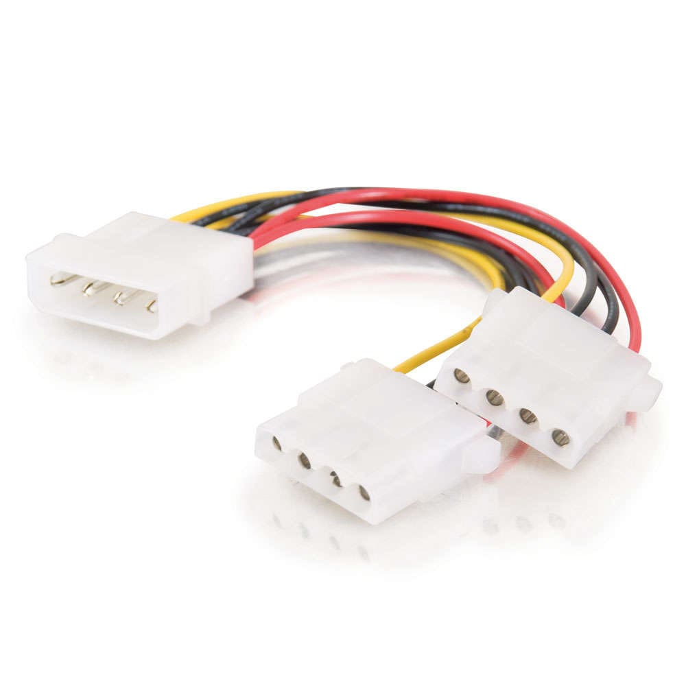 Dual Molex power splitter cable.
