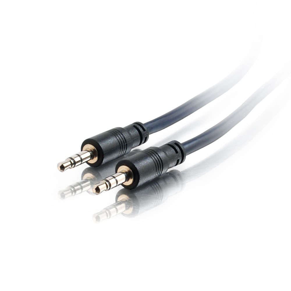 Black 3.5mm stereo audio cable.