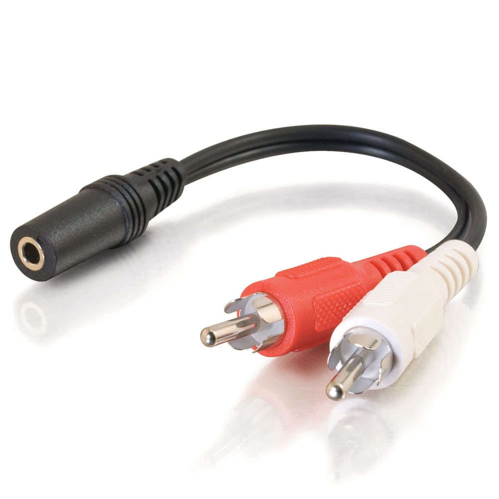 3.5mm to RCA audio cable adapter.