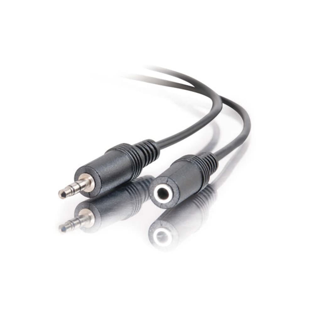 Black 3.5mm stereo audio cable.