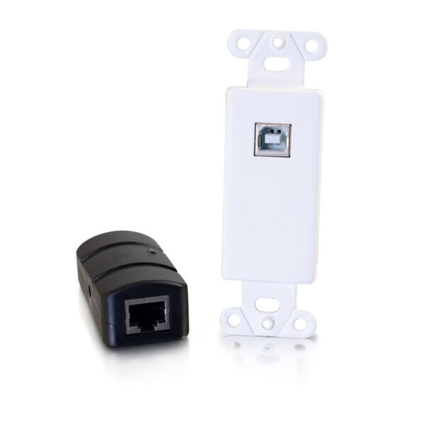 Superbooster® 1-Port USB 2.0 Over Cat6 Wall Plate to Box Extender - up to 150ft