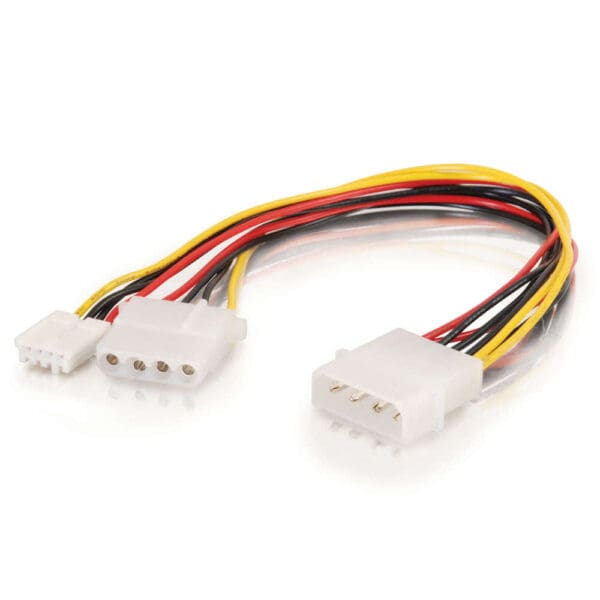 10 Inch One 5.25 Inch to One 3.5 Inch with One 5.25 Inch Internal Power Y-Cable