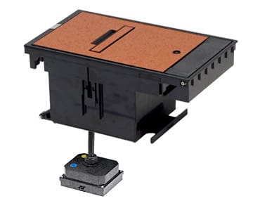Here's an alt tag for the image: Underground electrical enclosure with control box.