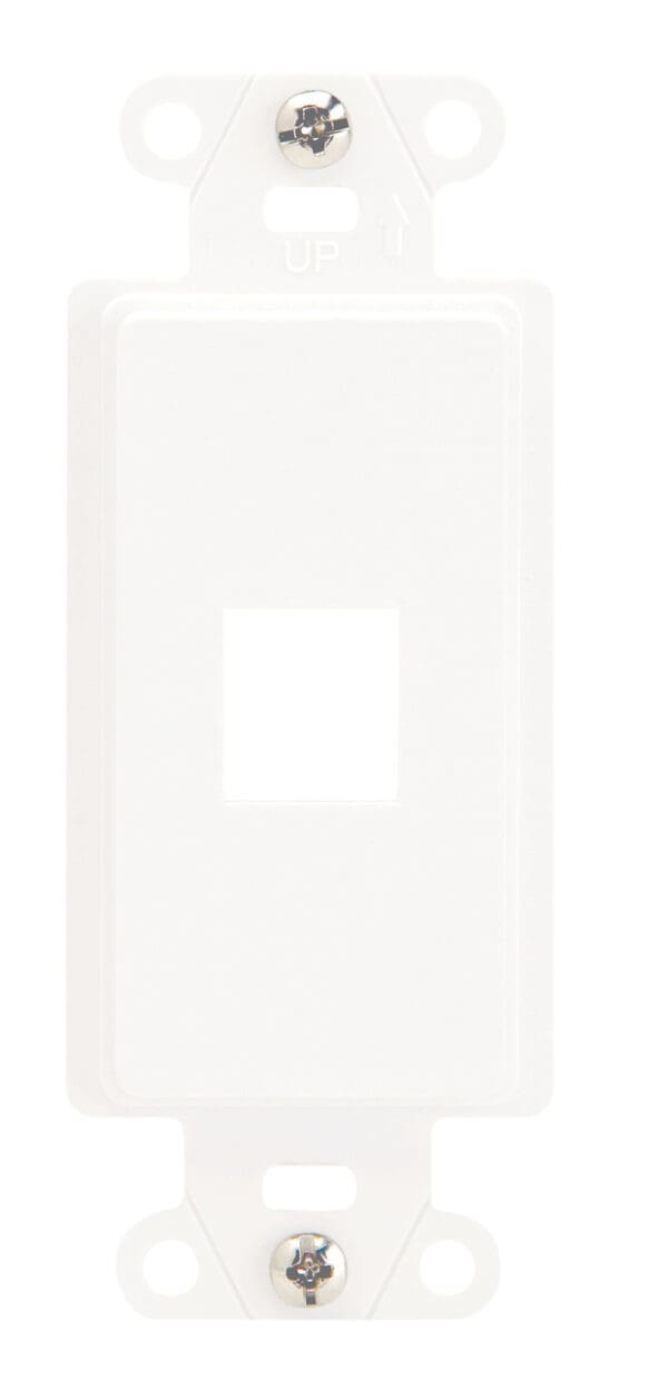 1-Port Decorator Outlet Strap in White - 10 Pack