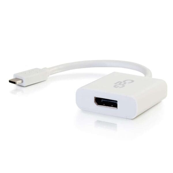 USB-C® to DisplayPort™ Adapter Converter - 4K 30Hz - White