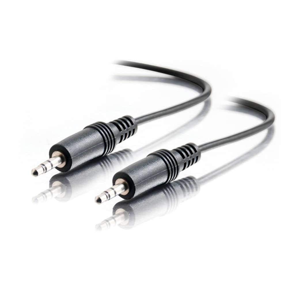 Black 3.5mm stereo audio cable.