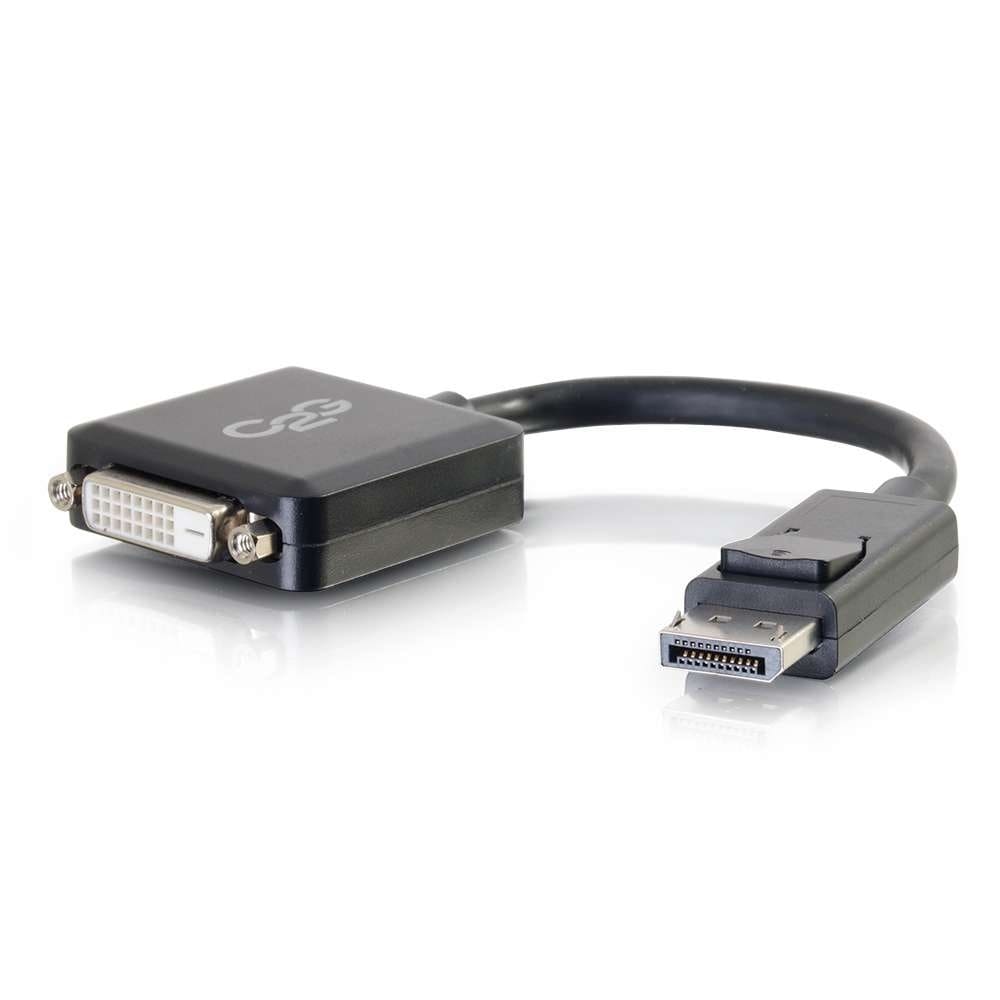 DisplayPort to DVI adapter cable.
