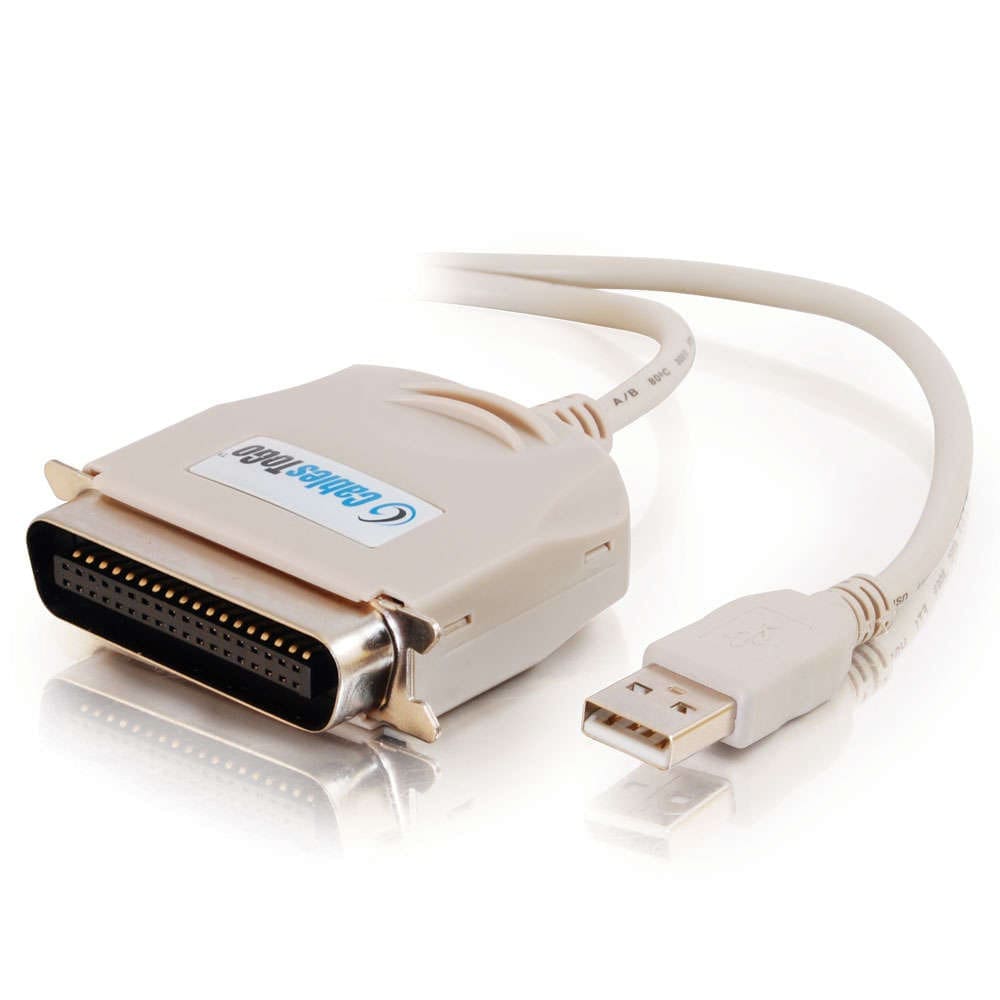 Here's an alt tag for the image: USB to Parallel Printer Adapter Cable.