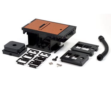 Here's an alt tag for the image: > Underground electrical box components.