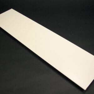 Off-white rectangular plastic panel.