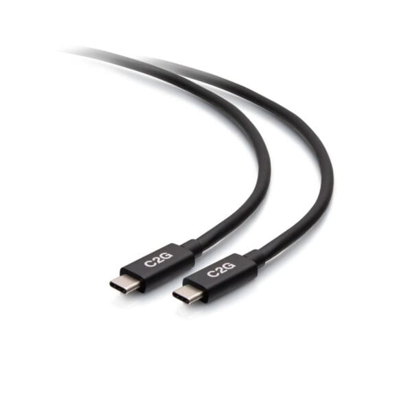 Here's an alt tag for the image: Two black USB-C cables.